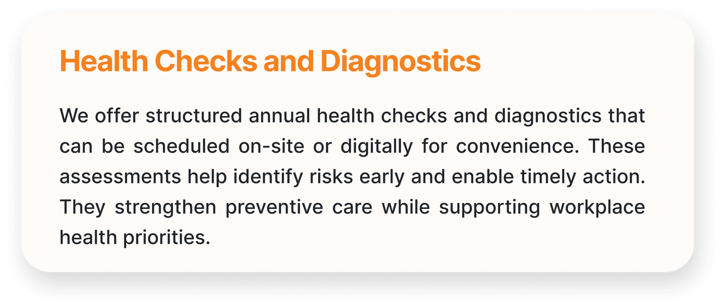 Health checks and diagnostics